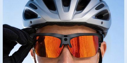 E08 Smart Bluetooth Cycling Sunglasses with Camera, UV400 Outdoor Sports Glasses，orange