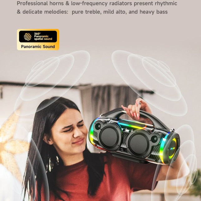 AWEI KA12 60W Outdoor Wireless Bluetooth Speaker,black