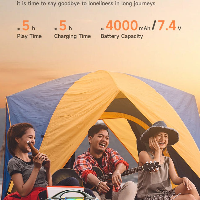 AWEI KA12 60W Outdoor Wireless Bluetooth Speaker,black