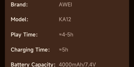AWEI KA12 60W Outdoor Wireless Bluetooth Speaker,black