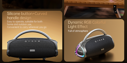 KA38 Wireless Bluetooth Portable Speaker,black