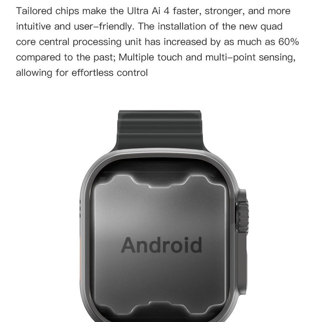 U4A Smart Watch, Bluetooth Calling Fitness Smartwatch, silver
