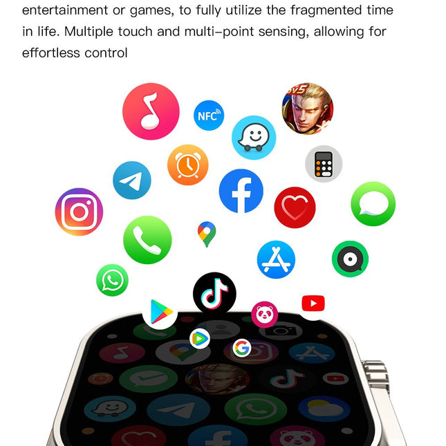 UltraAi3 5G Smart Watch, Retractable Rotating Camera，silver
