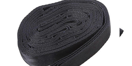 2pcs Hammock Tree Straps Set Effortless Operation Lightweight Stretching Straps Suitable for Hiking Camping - Black