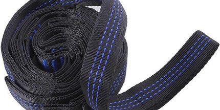 2pcs Hammock Tree Straps Set Effortless Operation Lightweight Stretching Straps Suitable for Hiking Camping - Blue