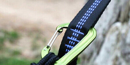 2pcs Hammock Tree Straps Set Effortless Operation Lightweight Stretching Straps Suitable for Hiking Camping - Blue