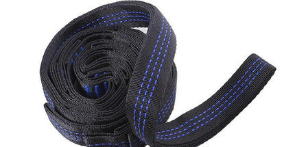 2pcs Hammock Tree Straps Set Effortless Operation Lightweight Stretching Straps Suitable for Hiking Camping - Blue