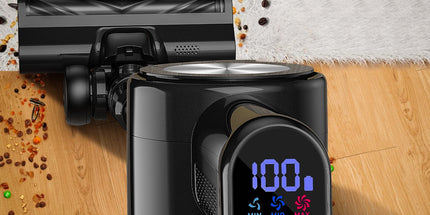 Cordless Vacuum Cleaner, 55Kpa/55Mins Vacuum Cleaners for Home. Self-Standing Stick Vacuum with Rechargeable Dock，LED Display & Anti-Tangle，Lightweight Rechargeable Vacuum for Carpet，Floor