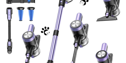 Cordless Vacuum Cleaner, 55Kpa/55mins Self-Standing Powerful Stick Lightweight Vacuum Cleaner for Home Pet Hair/Hard Floor/Carpet。
