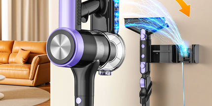 Cordless Vacuum Cleaner, 55Kpa/55mins Self-Standing Powerful Stick Lightweight Vacuum Cleaner for Home Pet Hair/Hard Floor/Carpet。