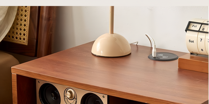Bedside Table with Wireless Charging Station,LED Nightstand with Open Storage Drawers for Small Cats and Dogs Bed, Cozy Home for Living Room, Bedroom, Office, Sofa Side