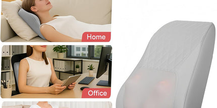 Shiatsu Neck Massager with Heat and Remote,3D Kneading Back Massager, Massage Pillow for Back,Shoulder, Leg for Pain Relief, Gifts for Men Women Mom Dad, at Home Office and Car(Gray)