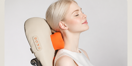 Multi-Functional Full Body Massager with Heat, Flexible Nodes and Quiet Motor for Neck, Back, Waist, Legs, Home, Office and Car Use (Beige) Tyack eCommerce Solutions