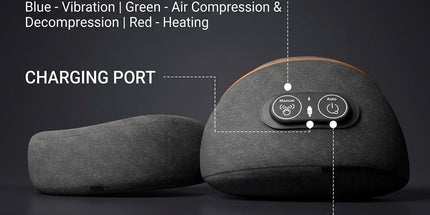 Ergonomic Memory Foam Neck and Shoulder Massage Pillow with Vibration, Infrared Heat, and Airbag Traction for Home Relaxation and Muscle Stress Relief (Grey) Tyack eCommerce Solutions