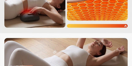 Three-in-One Smart Lumbar Massage Pillow with Airbag Stretch Support, Vibration Massage, and Constant Warm Heat for Home Relaxation and Sleep Comfort (Grey) Tyack eCommerce Solutions