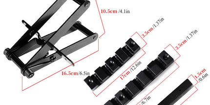 Four-Way Pressure Woodworking Clamp with Scissor-Head and Slotted Fixing Bars for Panel Gluing, Joinery, and Edge Bonding Tasks (2PCS) Tyack eCommerce Solutions