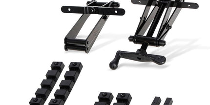 Four-Way Pressure Woodworking Clamp with Scissor-Head and Slotted Fixing Bars for Panel Gluing, Joinery, and Edge Bonding Tasks (2PCS) Tyack eCommerce Solutions