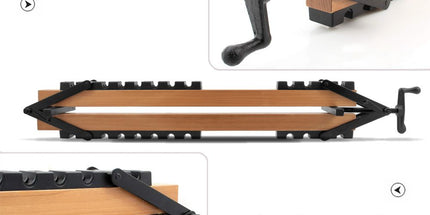 Four-Way Pressure Woodworking Clamp with Scissor-Head and Slotted Fixing Bars for Panel Gluing, Joinery, and Edge Bonding Tasks (2PCS) Tyack eCommerce Solutions