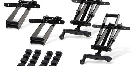 Four-Way Pressure Woodworking Clamp with Scissor-Head and Slotted Fixing Bars for Panel Gluing, Joinery, and Edge Bonding Tasks (2PCS) Tyack eCommerce Solutions