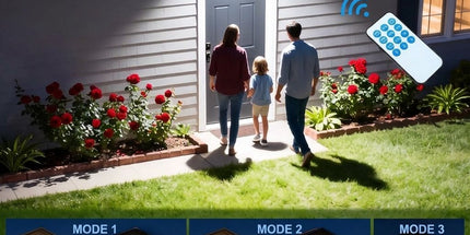 Solar Powered Outdoor LED Floodlight with Remote Control and Motion Sensor, Dual Charging via Solar and USB, Weatherproof Wall Light for Driveway Garden Patio, Choice of 6000K Daylight or 3000K Warm Glow (6000K White（1PCS）+3000K Warm（1PCS）) Tyack eCommerce Solutions