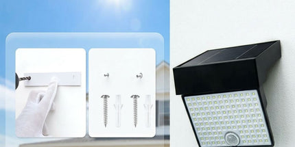 Solar Powered Outdoor LED Floodlight with Remote Control and Motion Sensor, Dual Charging via Solar and USB, Weatherproof Wall Light for Driveway Garden Patio, Choice of 6000K Daylight or 3000K Warm Glow (6000K White（1PCS）+3000K Warm（1PCS）) Tyack eCommerce Solutions
