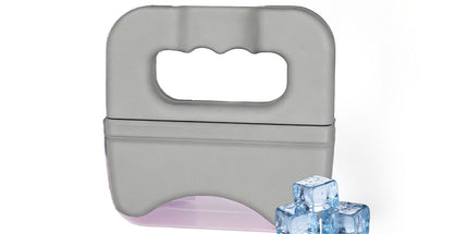 Ergonomically Designed V-Sculpt Ice Massager & Gua Sha Tool: Food-Grade Silicone, Perfect for Facial Depuffing, Skin Firming, and Cooling Muscle Relief After Exercise – Your Ultimate At-Home Wellness Ritual (Grey)