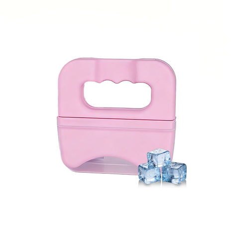 Ergonomically Designed V-Sculpt Ice Massager & Gua Sha Tool: Food-Grade Silicone, Perfect for Facial Depuffing, Skin Firming, and Cooling Muscle Relief After Exercise – Your Ultimate At-Home Wellness Ritual (Pink)