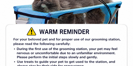 Portable Foldable Pet Grooming Table with Adjustable Restraint Loops – Ideal for Bathing, Drying, Nail Trimming, Ear Cleaning & Full Coat Care for Small to Medium Cats and Dogs (Blue)