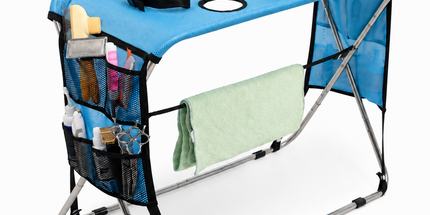 Portable Foldable Pet Grooming Table with Adjustable Restraint Loops – Ideal for Bathing, Drying, Nail Trimming, Ear Cleaning & Full Coat Care for Small to Medium Cats and Dogs (Pink)
