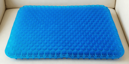 Ultra-Large Honeycomb Gel Seat Cushion – Soft, Breathable, and Cooling Pad for Office Chairs, Wheelchairs, and Home Use – Reduces Sweat and Pressure Discomfort, Lightweight and Adjustable for All-Season Comfort (Blue)
