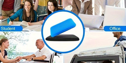 Ultra-Large Honeycomb Gel Seat Cushion – Soft, Breathable, and Cooling Pad for Office Chairs, Wheelchairs, and Home Use – Reduces Sweat and Pressure Discomfort, Lightweight and Adjustable for All-Season Comfort (Blue)