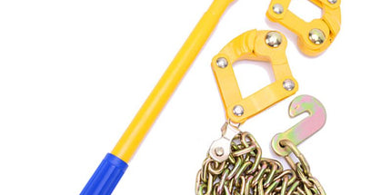 Heavy Duty Chain Ratchet Load Binder with 1000kg Pulling Capacity for Garden Fence Wire Tensioning and Outdoor Farm Repair Tasks (Yellow) Tyack eCommerce Solutions