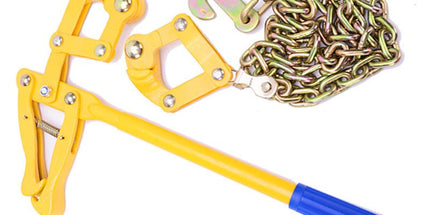 Heavy Duty Chain Ratchet Load Binder with 1000kg Pulling Capacity for Garden Fence Wire Tensioning and Outdoor Farm Repair Tasks (Yellow) Tyack eCommerce Solutions