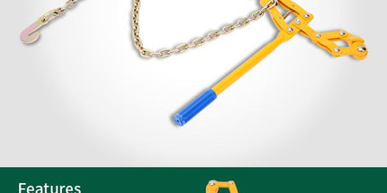 Heavy Duty Chain Ratchet Load Binder with 1000kg Pulling Capacity for Garden Fence Wire Tensioning and Outdoor Farm Repair Tasks (Yellow) Tyack eCommerce Solutions