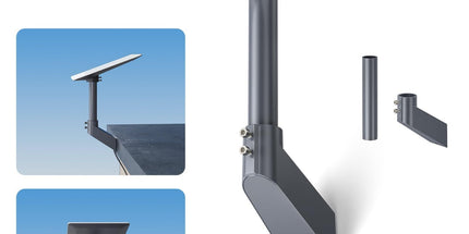 EDUP LOVE Starlink V5 Wall Mount, 360° Adjustable Bracket for Starlink Mini, Mini 4X, Gen 5, Heavy-Duty Carbon Steel Outdoor Wall Mount Kit for Stable Signal Connection, Weatherproof Antenna Holder for Eaves and Coastal Homes (Grey) Tyack eCommerce Solutions
