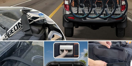 Heavy-Duty Pickup Tailgate Bike Pad with Cushion Layer, Scratch-Proof Protective Cover for Outdoor Cycling Adventures, Secure Fit for 1, 4, or 5 Bikes, Reflective Trim for Safety, Easy Access Handle and Camera Cutout, Ideal for Road Trips and Weekend Ridi Tyack eCommerce Solutions