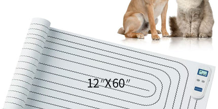 Static Pet Training Mat with Rechargeable Magnetic Controller for Cats and Dogs – Waterproof, Flexible, and Washable Indoor Deterrent Pad for Sofa, Bed, Couch, Kitchen Counter, and Doorway Area Restriction Training (12*60in) Tyack eCommerce Solutions