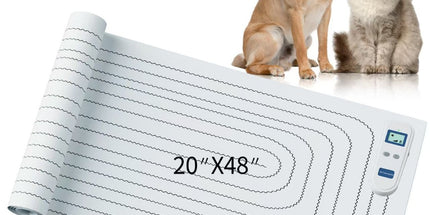Static Pet Training Mat with Rechargeable Magnetic Controller for Cats and Dogs – Waterproof, Flexible, and Washable Indoor Deterrent Pad for Sofa, Bed, Couch, Kitchen Counter, and Doorway Area Restriction Training (20*48in) Tyack eCommerce Solutions