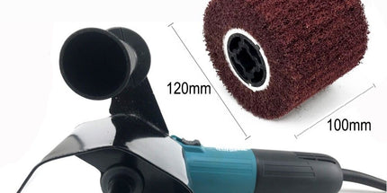 Angle Grinder Conversion Tool Multi-Function Wire Drawing Machine Attachment for Metal Surface Stainless Steel and Floor Grinding Polishing Tasks (UNC Thread (Dual Wheel)) Tyack eCommerce Solutions