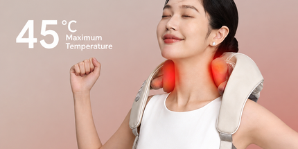 Wireless Mechanical Shawl Massager for Neck Shoulder Waist Leg Relaxation at Home Office Travel Portable Lightweight Design (Beige) Tyack eCommerce Solutions