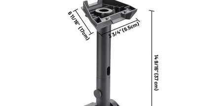 Adjustable Roof Mount Bracket with 180° Pivot and 360° Rotating Mast for Standard Gen 3 Dish and Small Electronic Devices, Heavy Duty Outdoor Installation Kit with Cable Management (DarkGrey) Tyack eCommerce Solutions
