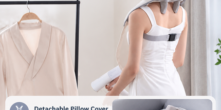 Wireless U-Shaped Neck and Shoulder Massager with Adjustable Strap for Home Office and Full Body Relaxation (Grey) Tyack eCommerce Solutions