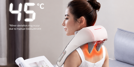 Wireless U-Shaped Neck and Shoulder Massager with Adjustable Strap for Home Office and Full Body Relaxation (Off-white) Tyack eCommerce Solutions