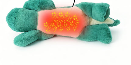 USB-Powered Dinosaur Plush Heating Pillow – Soft, Cuddly, and Warm for Cozy Lounging at Home, Office, or Car – Perfect for Belly, Back, or Lap Warmth (Green)