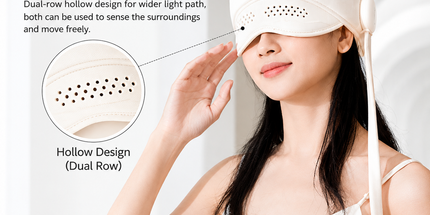 Head and Eye Wraparound Massager with Adjustable Strap and Handheld Controller for Home Relaxation, Daily Unwinding, and Travel Comfort (Beige) Tyack eCommerce Solutions