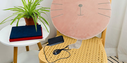 New Winter USB Heated Seat Cushion, Round Cartoon Design for Office and Home, Portable Warmth with Adjustable Temperature, Compatible with Power Banks and USB Ports (Owl)