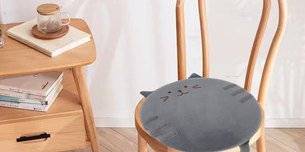 New Winter USB Heated Seat Cushion, Round Cartoon Design for Office and Home, Portable Warmth with Adjustable Temperature, Compatible with Power Banks and USB Ports (Owl)