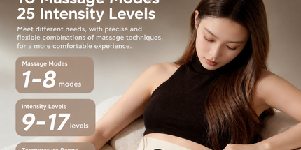 EMS Red Light Pulse Massage Belt with Heat, Portable Wearable Muscle Stimulator for Waist, Arm and Leg Relaxation at Office, Home and Gym (Pulse belt （Free extension strap + 2 gels）) Tyack eCommerce Solutions