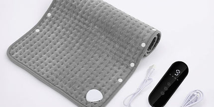 Electric Heating Pad with Digital Thermostat, Soft Flannel Heat Wrap for Shoulder Neck Back Abdomen Legs, Adjustable Temperature and Timer for Home Relaxation and Muscle Comfort (50*100cm)