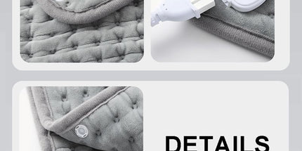 Electric Heating Pad with Digital Thermostat, Soft Flannel Heat Wrap for Shoulder Neck Back Abdomen Legs, Adjustable Temperature and Timer for Home Relaxation and Muscle Comfort (50*100cm)
